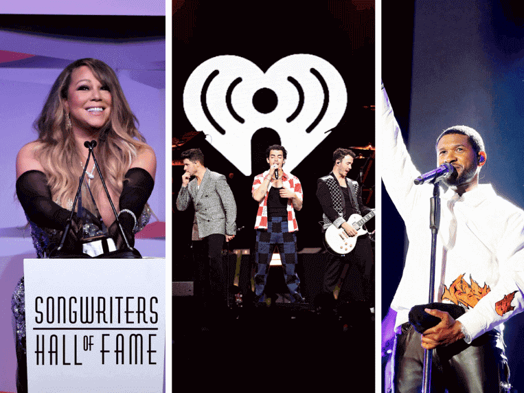 Mariah Carey, The Jonas Brothers, and Usher