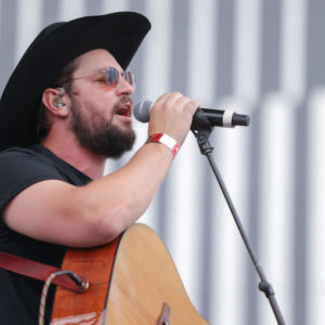 Chayce Beckham performing at CMA Fest 2022