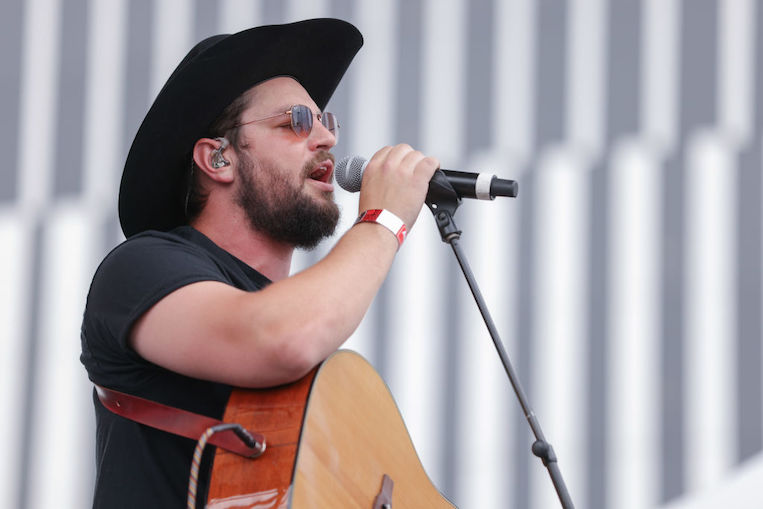 Chayce Beckham performing at CMA Fest 2022