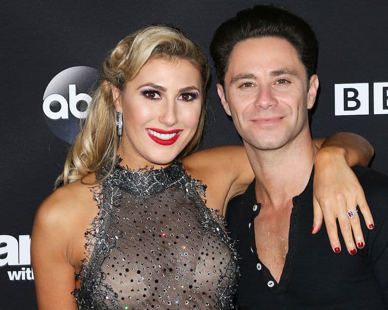 Emma Slater and Sasha Farber on the 'Dancing With the Stars' red carpet