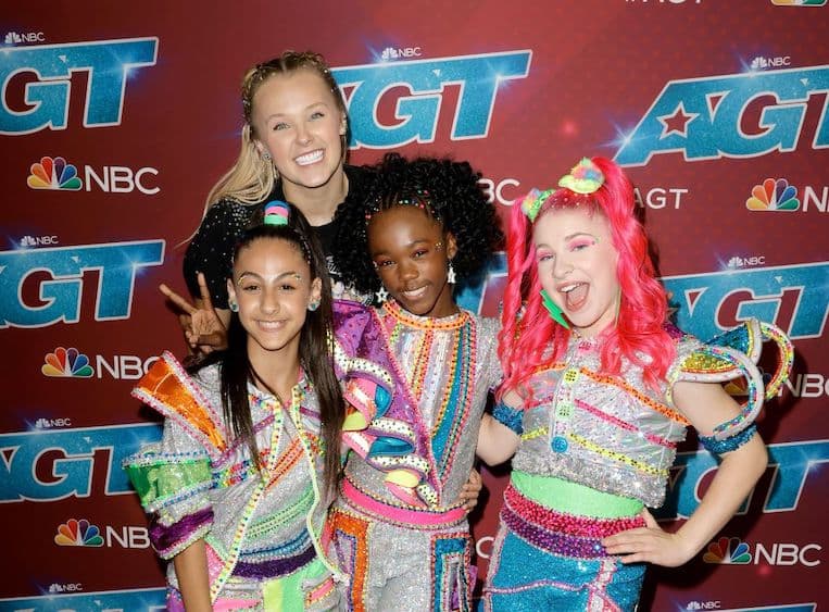 JoJo Siwa and XOmg Pop on the 'America's Got Talent' red carpet