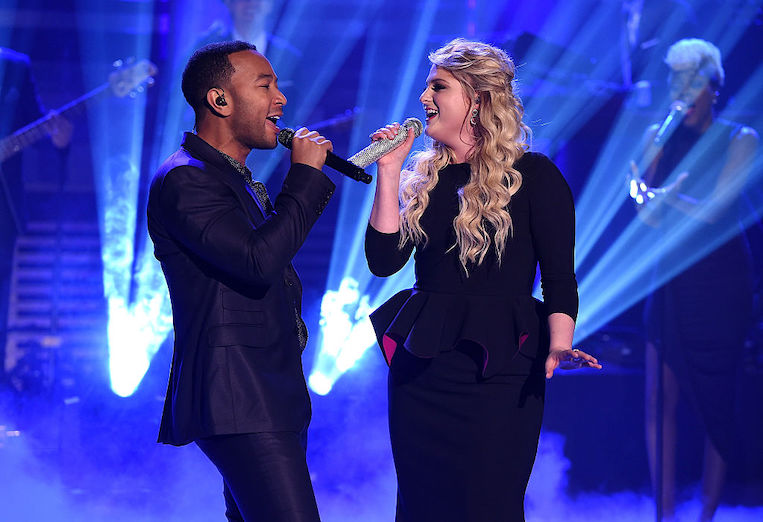 John Legend and Meghan Trainor perform on 'The Tonight Show Starring Jimmy Fallon"