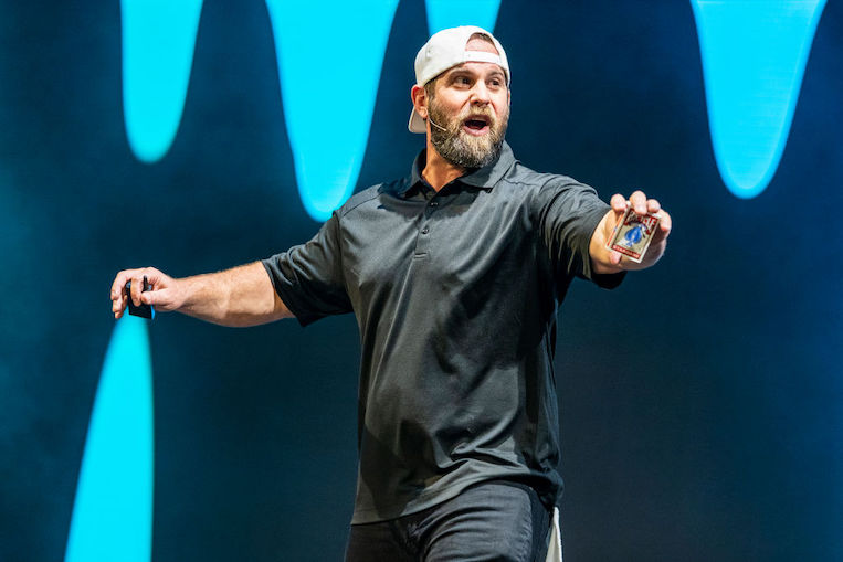 Jon Dorenbos performs at Answer ALS and Team Gleason's Game Changer Gala