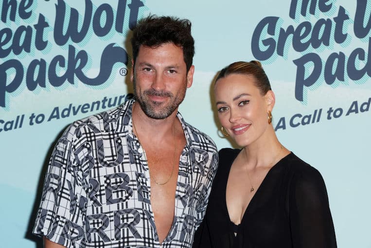 Peta Murgatroyd and Maksim Chmerkovskiy attend Great Wolf Lodge's "The Great Wolf Pack: A Call to Adventure"