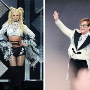 Britney Spears performs at 102.7 KIIS FM's Jingle Ball 2016, Elton John performs in London, England