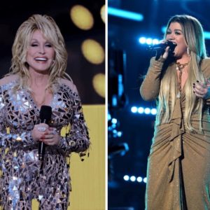Dolly Parton at the 57th Academy of Country Music Awards, Kelly Clarkson at the 2020 Billboard Music Awards