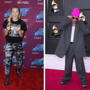 JoJo Siwa on the 'America's Got Talent' red carpet, Justin Bieber at the 64th Annual Grammy Awards