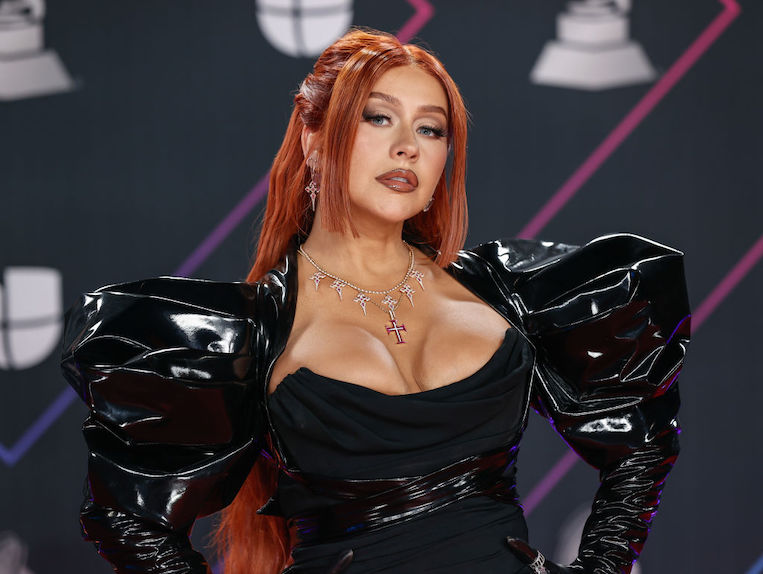 Christina Aguilera at the 22nd Annual Latin GRAMMY Awards