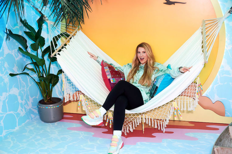 Meghan Trainor at the LEGO Dots Pop-Up Experience