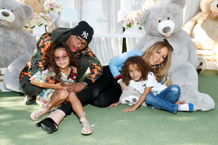 Nick Cannon and Mariah Carey with their kids, Moroccan Scott Cannon and Monroe Cannon