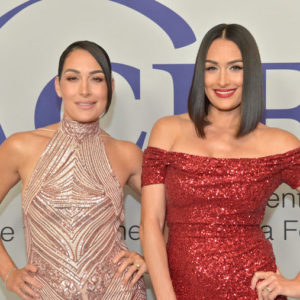 Brie and Nikki Bella attend the 47th Annual Gracie Awards
