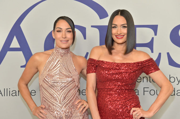 Brie and Nikki Bella attend the 47th Annual Gracie Awards