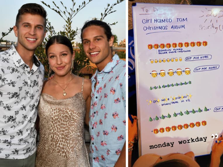 Girl named Tom at private festival season kick off event, Girl Named Tom via Instagram Stories