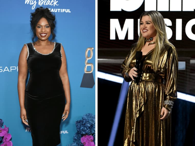 Jennifer Hudson at TheGrio Awards 2022, Kelly Clarkson at the 2020 Billboard Music Awards