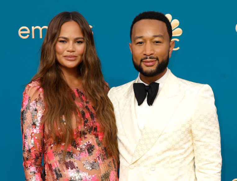 Chrissy Teigen and John Legend attend the 74th Primetime Emmys