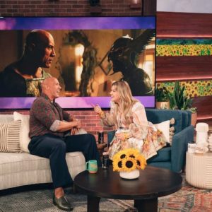 Dwayne Johnson and Kelly Clarkson on 'The Kelly Clarkson Show'