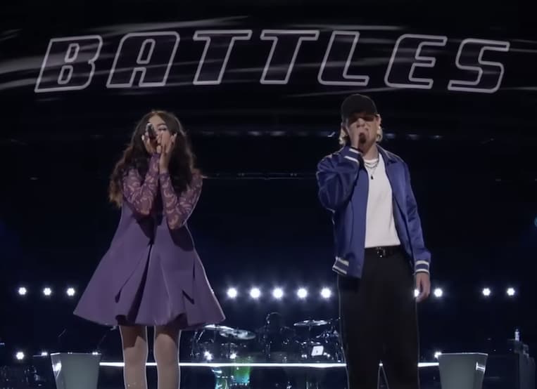 Alyssa Witrado and Ian Harrison in the 'The Voice' Battle Rounds