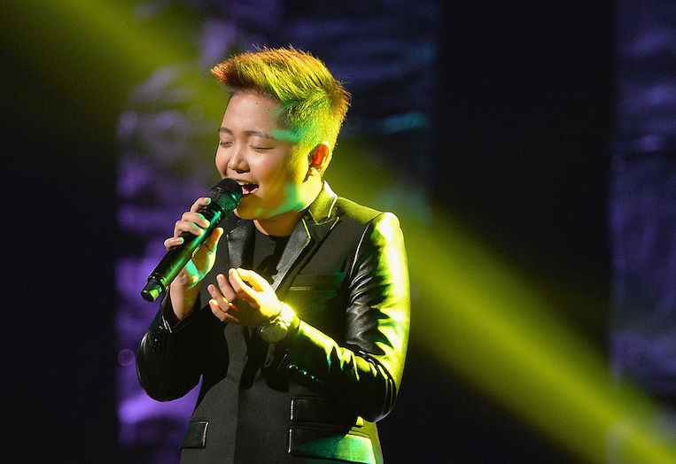 Jake Zyrus performs at Pinoy Relief Benefit Concert