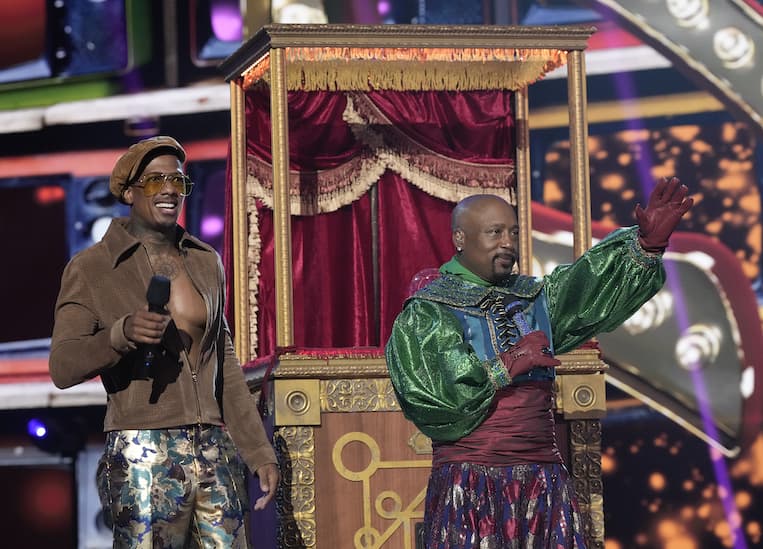 Daymond John and Nick Cannon on 'The Masked Singer'