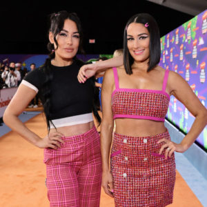 Brie and Nikki Bella at the Nickelodeon's Kids' Choice Awards 2022