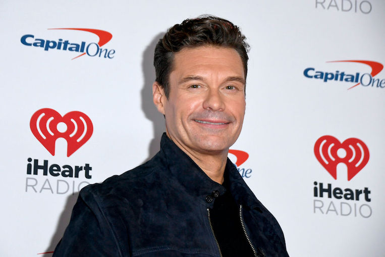 Ryan Seacrest walks the red carpet at the 2022 iHeartRadio Music Festival Press Room