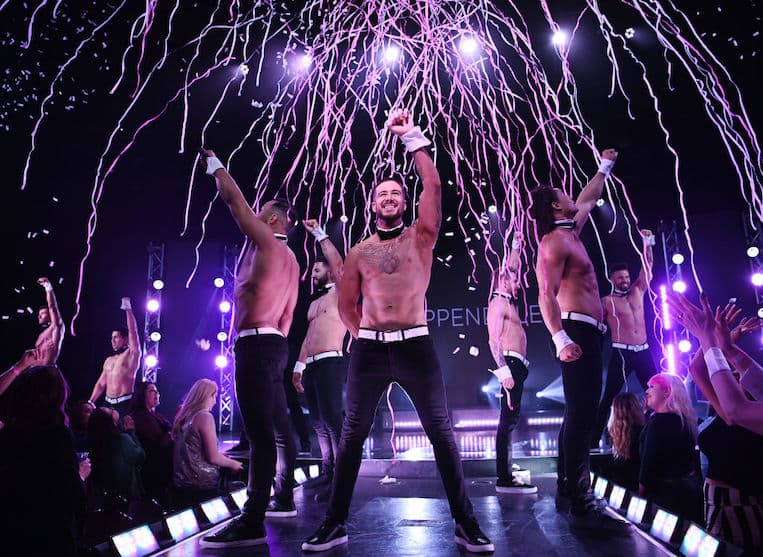 Vinny Guadagnino on stage at Chippendales Las Vegas