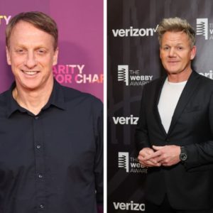 Tony Hawk at Seth Rogen And Lauren Miller Rogen Host Non-Profit HFC's 10th Birthday Extravaganza, Gordon Ramsay at The Webby Awards
