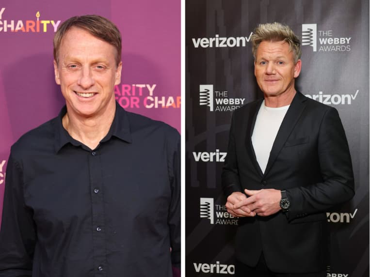 Tony Hawk at Seth Rogen And Lauren Miller Rogen Host Non-Profit HFC's 10th Birthday Extravaganza, Gordon Ramsay at The Webby Awards