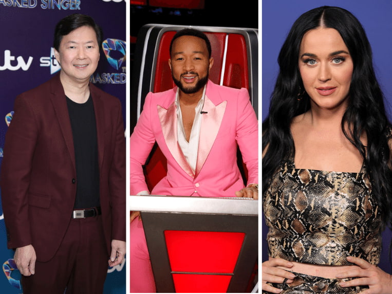 Ken Jeong on 'The Masked Singer UK' red carpet, John Legend on 'The Voice', Katy Perry on 'American Idol' red carpet
