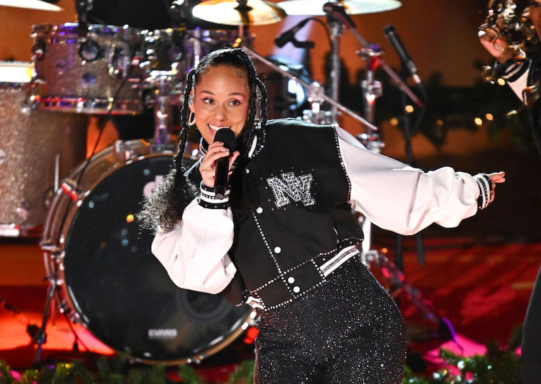 Alicia Keys performing in New York City