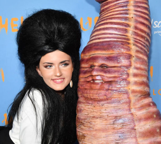 Angelina Jordan and Heidi Klum on the 21 Annual Halloween Party Presented by Now Screaming X Prime Video And Baileys Irish Cream Liqueur at Sake No Hana At Moxy Lower East Side