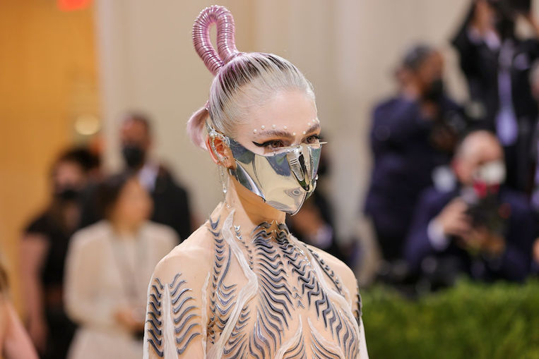 Grimes at the 2021 Met Gala