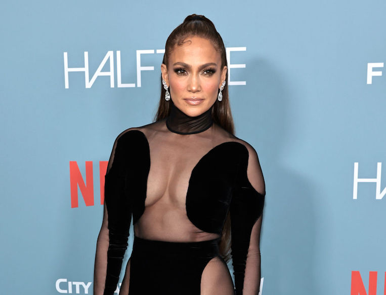 Jennifer Lopez at the "Halftime" Premiere