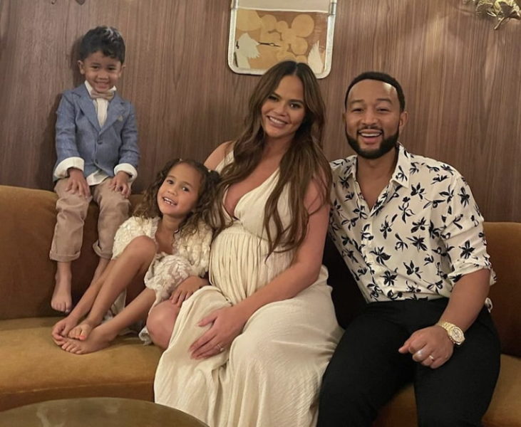 John Legend, Chrissy Teigen and their children