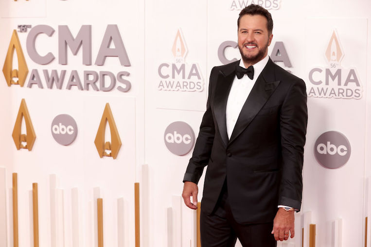Luke Bryan at the 56th Annual CMA Awards