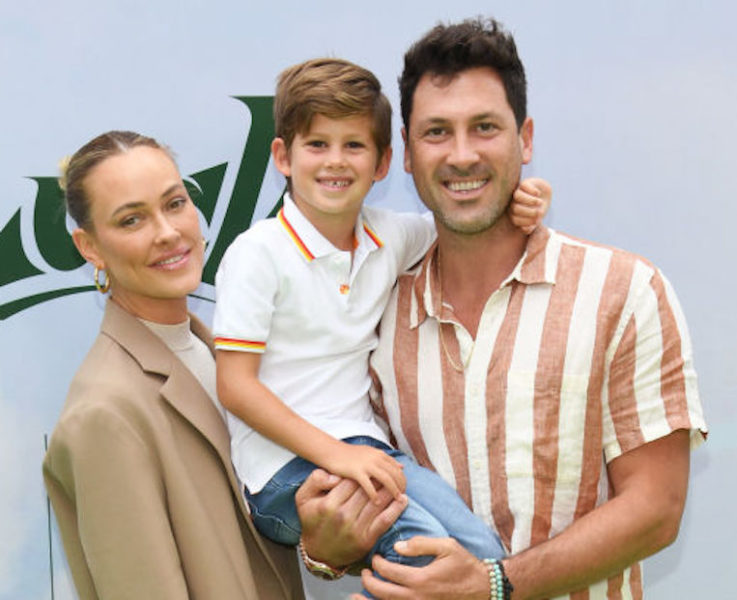Peta Murgatroyd, Shai Chmerkovskiy and Maks Chmerkovskiy at Apple Tv's "Luck" premiere