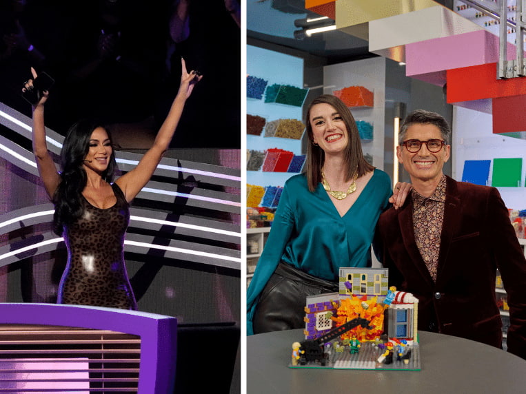 Nicole Scherzinger on 'The Masked Singer', Brickmasters Amy and Jamie on 'LEGO Masters'