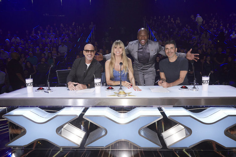 Howie Mandel, Heidi Klum, Terry Crews, and Simon Cowell on 'AGT All-Stars'