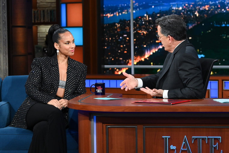Alicia Keys on 'The Stephen Colbert Show'