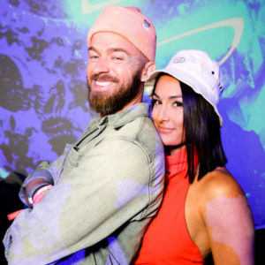 Artem Chigvintsev and Nikki Bella at DIRECTV SPACE in Thermal, CA