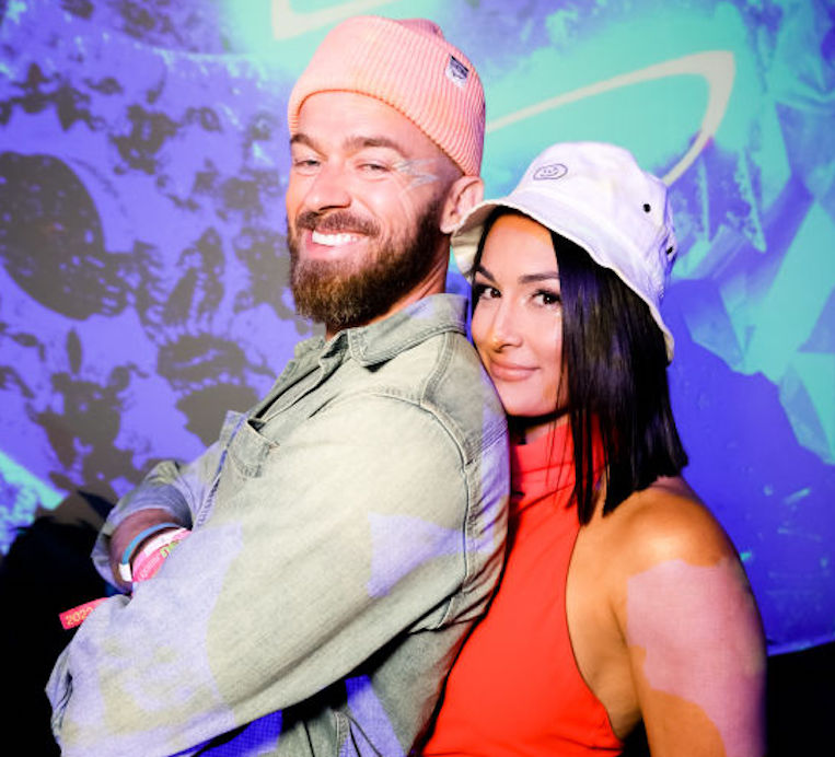Artem Chigvintsev and Nikki Bella at DIRECTV SPACE in Thermal, CA