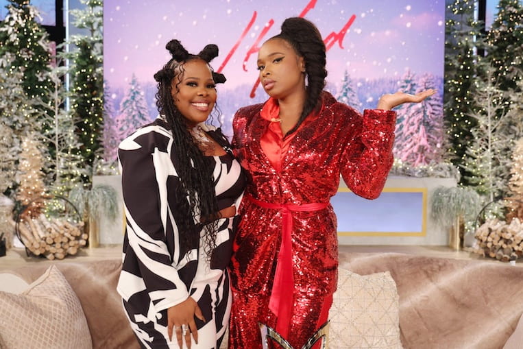 Amber Riley and Jennifer Hudson on 'The Jennifer Hudson Show'