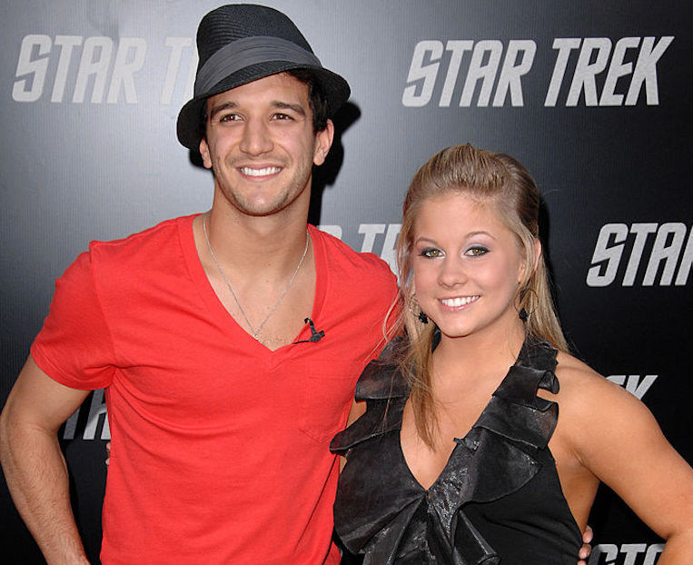 Mark Ballas and Shawn Johnson at the "Star Trek" premiere