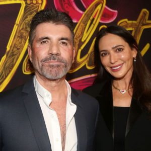 Simon Cowell and Lauren Silverman at the opening night of "& Juliet"