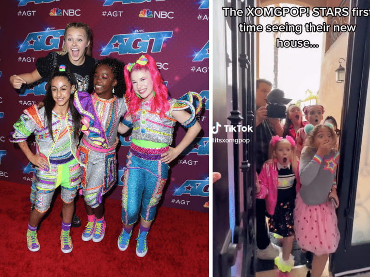 JoJo Siwa and XOMG Pop on the 'America's Got Talent' red carpet, XOMG POP via TikTok