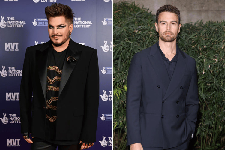 Adam Lambert at The National Lottery's Big Bash, Theo James at Giorgio Armani Fall/Winter Menswear 2023/2024
