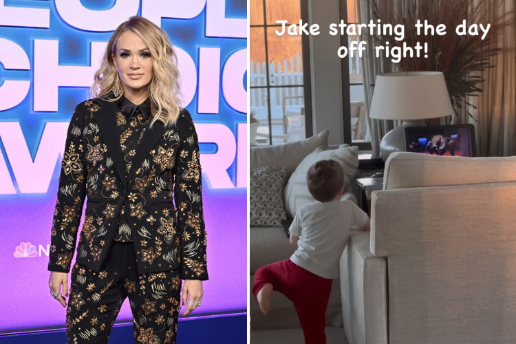 Carrie Underwood at the 2022 People's Choice Awards, Carrie Underwood via Instagram