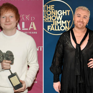 Ed Sheeran at 50th Anniversary Spirit Of Ireland Gala, Sam Smith at The Tonight Show Starring Jimmy Fallon