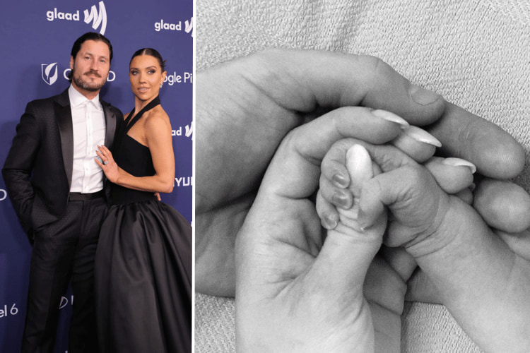 Jenna Johnson and Val Chmerkovskiy at the 33rd Annual GLAAD Media Awards, Jenna Johnson and Val Chmerkovskiy via Instagram