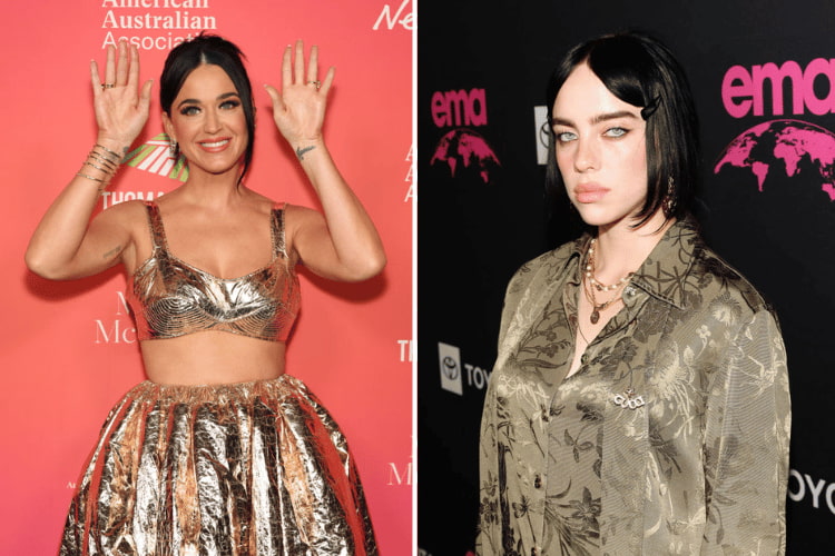 Katy Perry at G'Day USA Arts Gala, Billie Eilish at 32 Annual EMA awards
